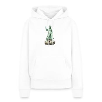  Lady Liberty Taking Back Her Freedom Moderne - Frauen Premium Bio Hoodie - Weiß - Vorne - Julia (174cm)