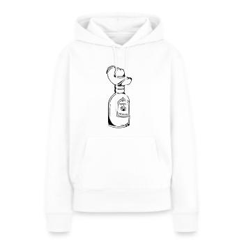 Alcool de liqueur Tequila sombrero - Sweat à capuche Premium bio Femme - blanc - Devant - Julia (174cm)