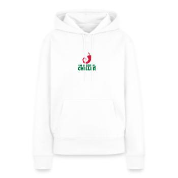 Je suis un refroidisseur de série - Sweat à capuche Premium bio Femme - blanc - Devant - Julia (174cm)