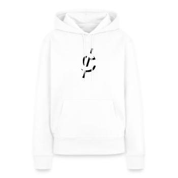Domaines Cent - Sweat à capuche Premium bio Femme - blanc - Devant - Julia (174cm)