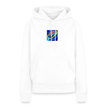 Un délicieux sushi - Sweat à capuche Premium bio Femme - blanc - Devant - Julia (174cm)
