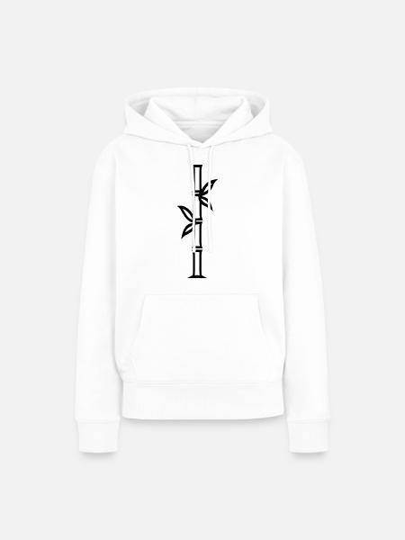 Bambus - Frauen Premium Bio Hoodie - Weiß