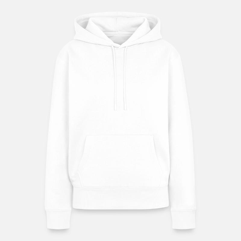 empreinte digitale - Sweat à capuche Premium bio Femme - blanc