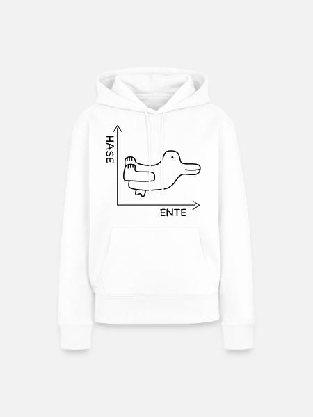 Mathe - Frauen Premium Bio Hoodie - Weiß
