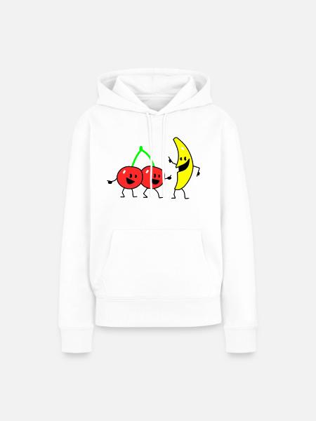 fruit salad two - Frauen Premium Bio Hoodie - Weiß