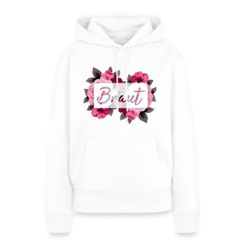 Braut - Frauen Premium Bio Hoodie - Weiß - Vorne - Julia (174cm)