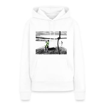 Fussball Meisterschaft - Letzte Chance Elfmeter! - Frauen Premium Bio Hoodie - Weiß - Vorne - Julia (174cm)