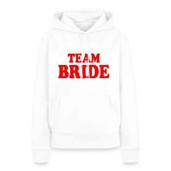 Team bride - Frauen Premium Bio Hoodie - Weiß - Vorne - Julia (174cm)