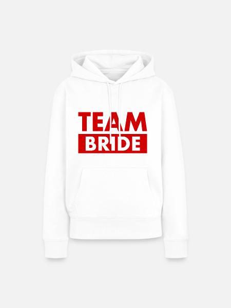 Team bride - Frauen Premium Bio Hoodie - Weiß