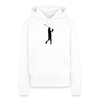 Golfspieler - Frauen Premium Bio Hoodie - Weiß - Vorne - Julia (174cm)