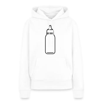 Flasche - Frauen Premium Bio Hoodie - Weiß - Vorne - Julia (174cm)