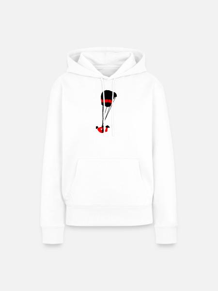 Swooping - Frauen Premium Bio Hoodie - Weiß