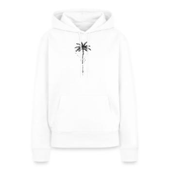 Wanderlust - Frauen Premium Bio Hoodie - Weiß - Vorne - Julia (174cm)