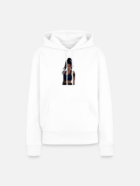 Ragazza_Manga_Cross_Training - Frauen Premium Bio Hoodie - Weiß