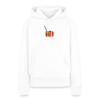 radio - Frauen Premium Bio Hoodie - Weiß - Vorne - Julia (174cm)