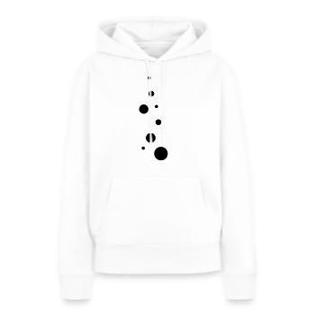 bubbles - Frauen Premium Bio Hoodie - Weiß - Vorne - Julia (174cm)