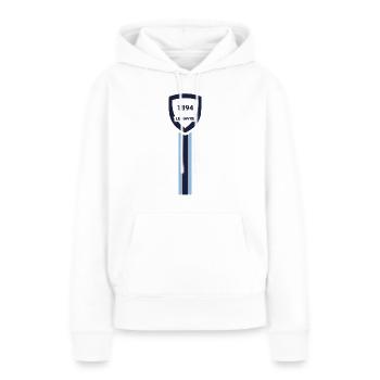 Le Havre football club - Sweat à capuche Premium bio Femme - blanc - Devant - Julia (174cm)