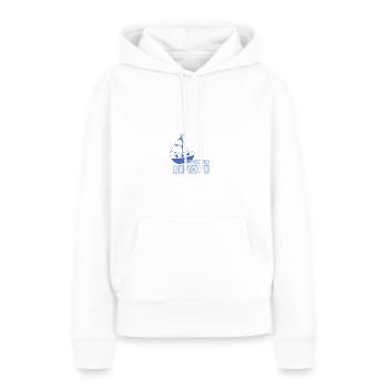 Kleiner Bruder - Frauen Premium Bio Hoodie - Weiß - Vorne - Julia (174cm)