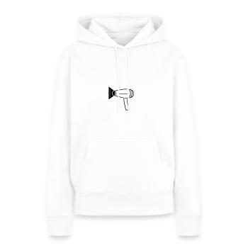 Hair dryer - Women’s Premium Organic Hoodie - white - Front - Julia (174cm)