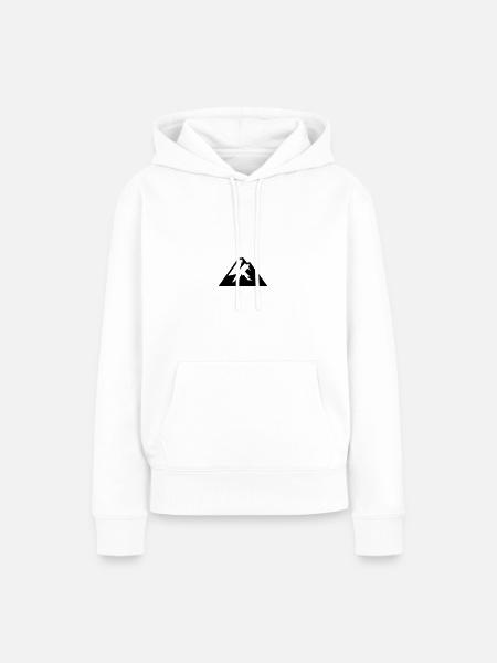 Berg - Frauen Premium Bio Hoodie - Weiß
