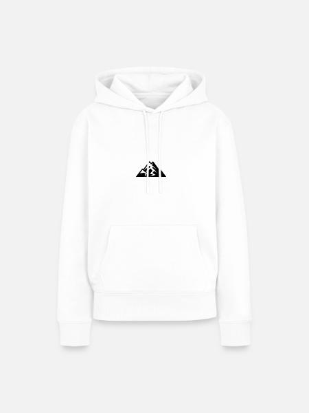 Berg - Frauen Premium Bio Hoodie - Weiß
