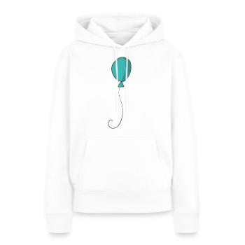 balloon - Women’s Premium Organic Hoodie - white - Front - Julia (174cm)