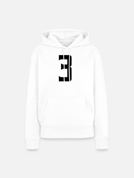 3 - Frauen Premium Bio Hoodie - Weiß