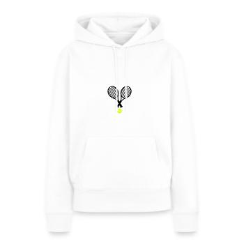 Tennis - Frauen Premium Bio Hoodie - Weiß - Vorne - Julia (174cm)