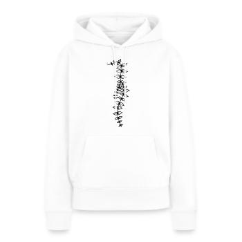 Hängepflanze Ranke 2 - Frauen Premium Bio Hoodie - Weiß - Vorne - Julia (174cm)