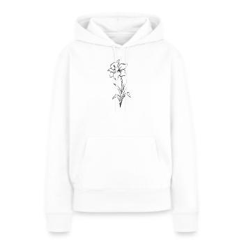 Narcissus - Women’s Premium Organic Hoodie - white - Front - Julia (174cm)