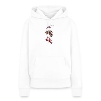 CRUSTACÉS - Sweat à capuche Premium bio Femme - blanc - Devant - Julia (174cm)