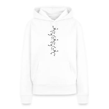 Figuren / figures - Frauen Premium Bio Hoodie - Weiß - Vorne - Julia (174cm)