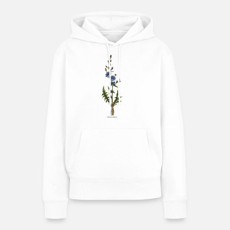 Chicorée - Sweat à capuche Premium bio Femme - blanc