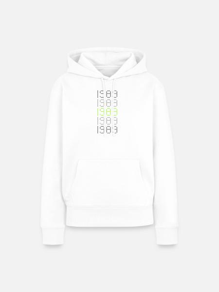 Style 1989 - Frauen Premium Bio Hoodie - Weiß