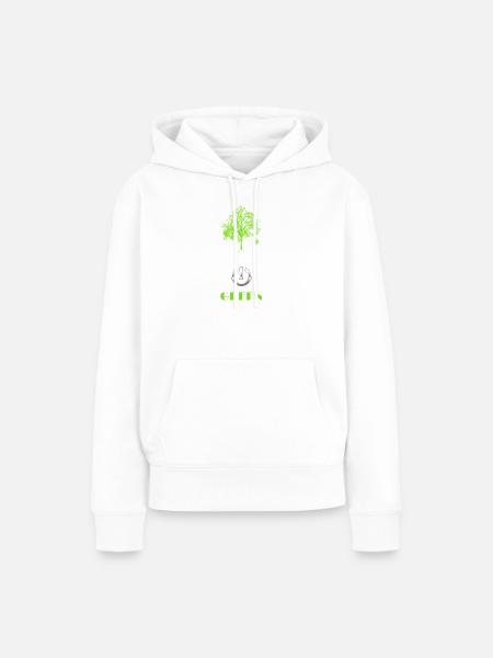Green Power Tree Logo - Frauen Premium Bio Hoodie - Weiß