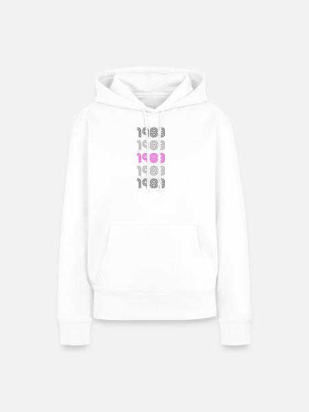 Style 1983 - Frauen Premium Bio Hoodie - Weiß