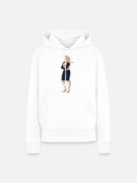 Elisabeth - Frauen Premium Bio Hoodie - Weiß