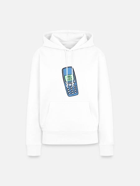 SMARTPHONES STUPID PEOPLE - Frauen Premium Bio Hoodie - Weiß