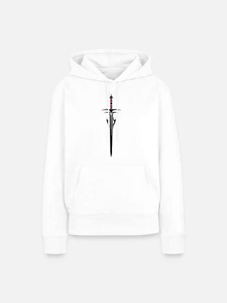 Schwert Element - Frauen Premium Bio Hoodie - Weiß