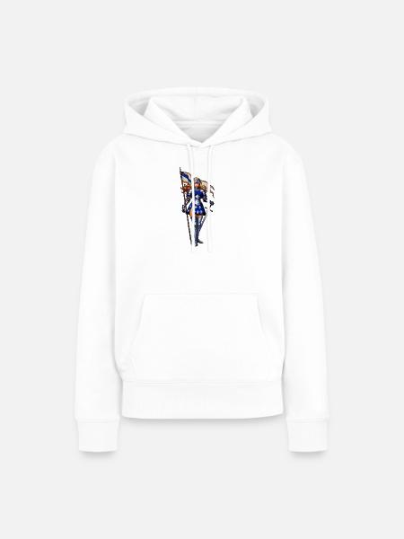 Jeanne d'Arc Cosplay - Frauen Premium Bio Hoodie - Weiß