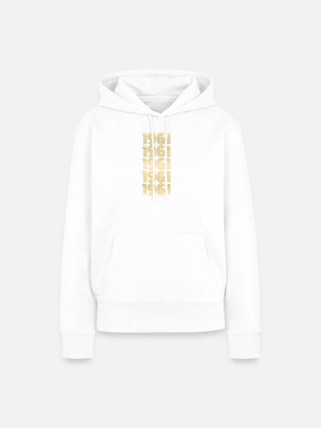 19 - Frauen Premium Bio Hoodie - Weiß