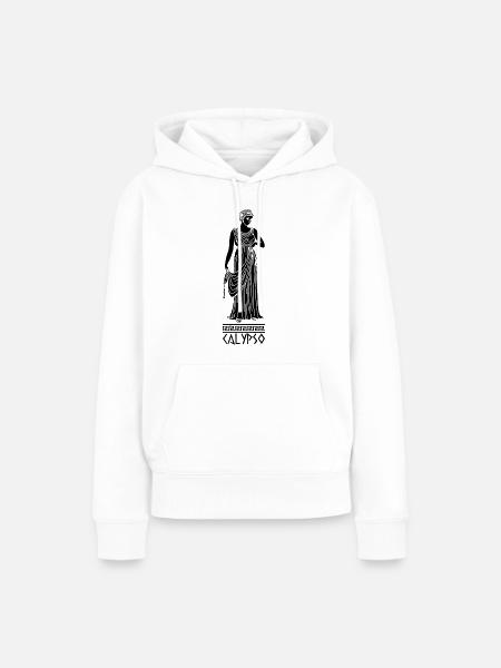Calypso (schwarz) - Frauen Premium Bio Hoodie - Weiß