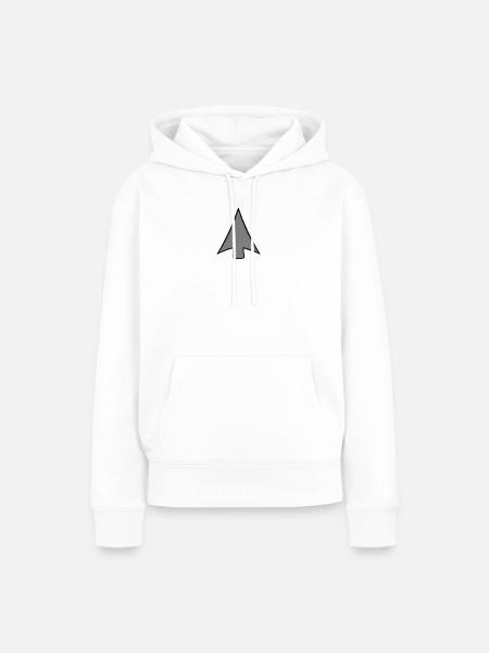 Pfeilspitze - Frauen Premium Bio Hoodie - Weiß