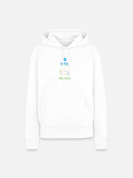 Manila - Frauen Premium Bio Hoodie - Weiß