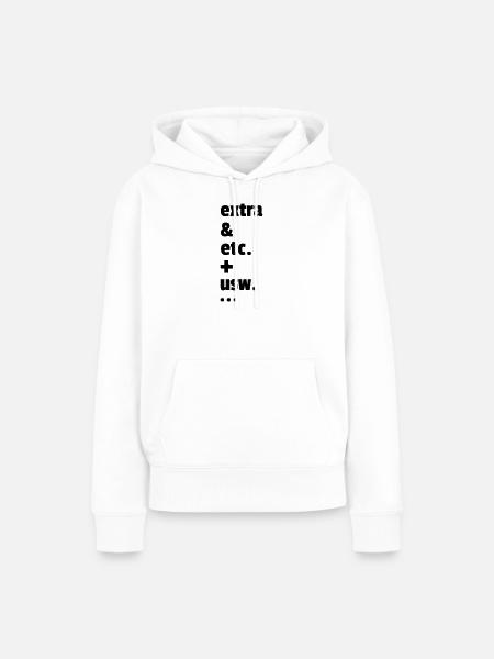und mehr - Frauen Premium Bio Hoodie - Weiß