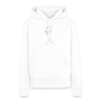 Meerjungfrau Elegante Line Art Design - Frauen Premium Bio Hoodie - Weiß - Vorne - Julia (174cm)
