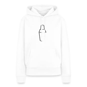 Cocktail Shaker (a 1c) - Frauen Premium Bio Hoodie - Weiß - Vorne - Julia (174cm)
