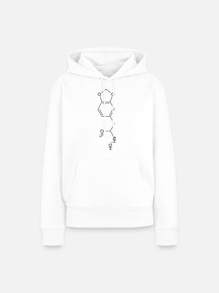 MDMA Strukturformel - Frauen Premium Bio Hoodie - Weiß
