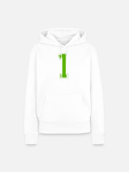 z1b - Frauen Premium Bio Hoodie - Weiß