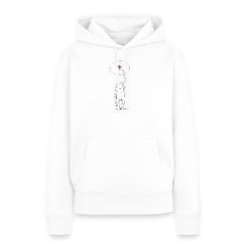 Singe Primate Habitant de la jungle Jungle mignon - Sweat à capuche Premium bio Femme - blanc - Devant - Julia (174cm)